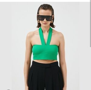 Karen Millen new size 2 kelly green crop top